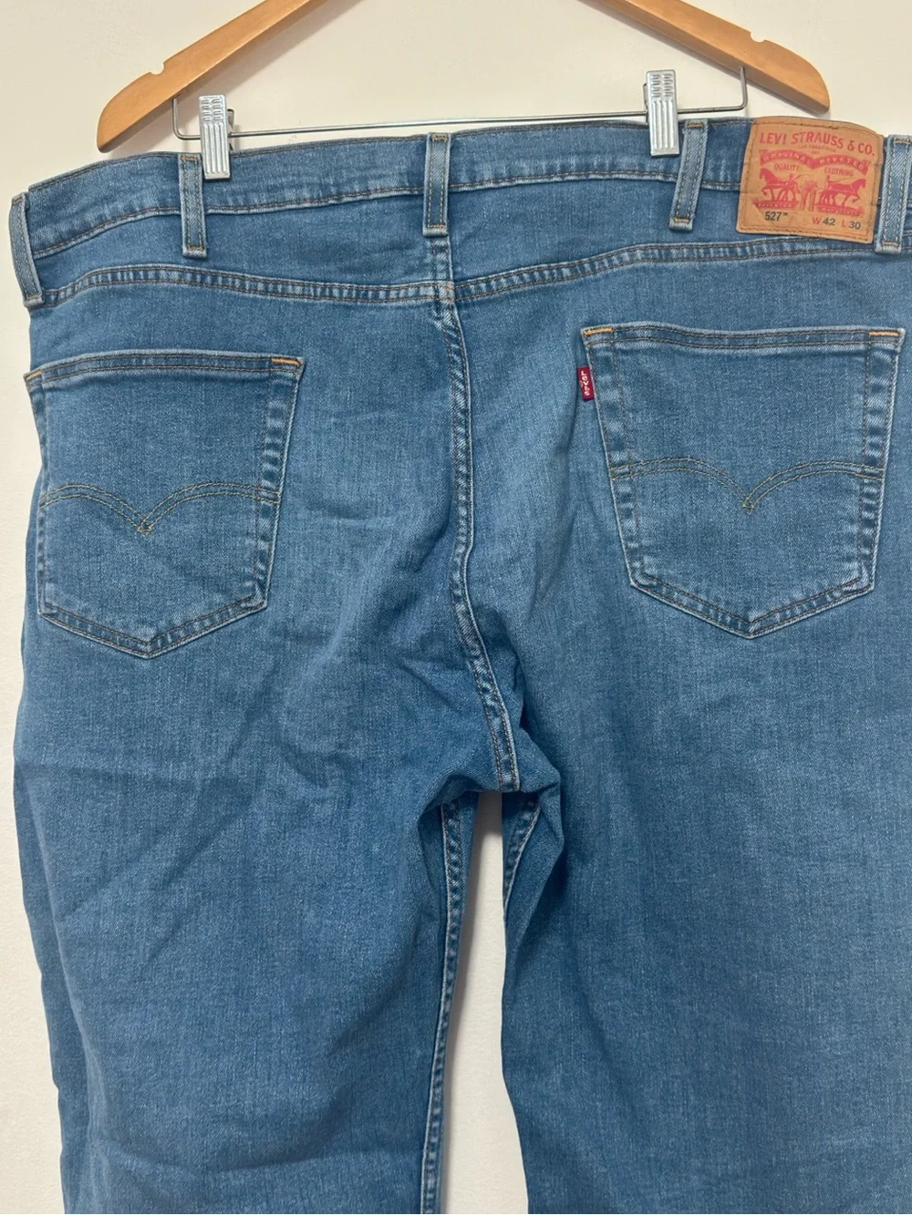 Levi’s 527 145 Years Men’s Jeans W42 L30 Bootcut Stretch Medium Wash